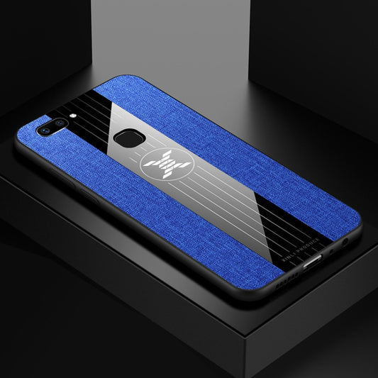 For Vivo X20 XINLI Stitching Cloth Texture Shockproof TPU Protective Case(Blue) - vivo Cases by XINLI | Online Shopping UK | buy2fix