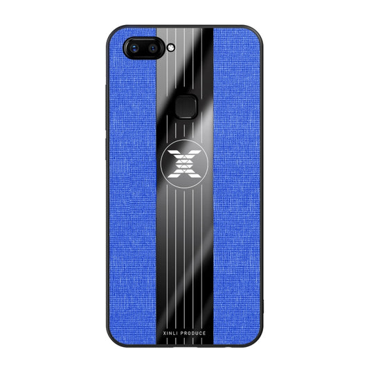 For Vivo X20 XINLI Stitching Cloth Texture Shockproof TPU Protective Case(Blue) - vivo Cases by XINLI | Online Shopping UK | buy2fix