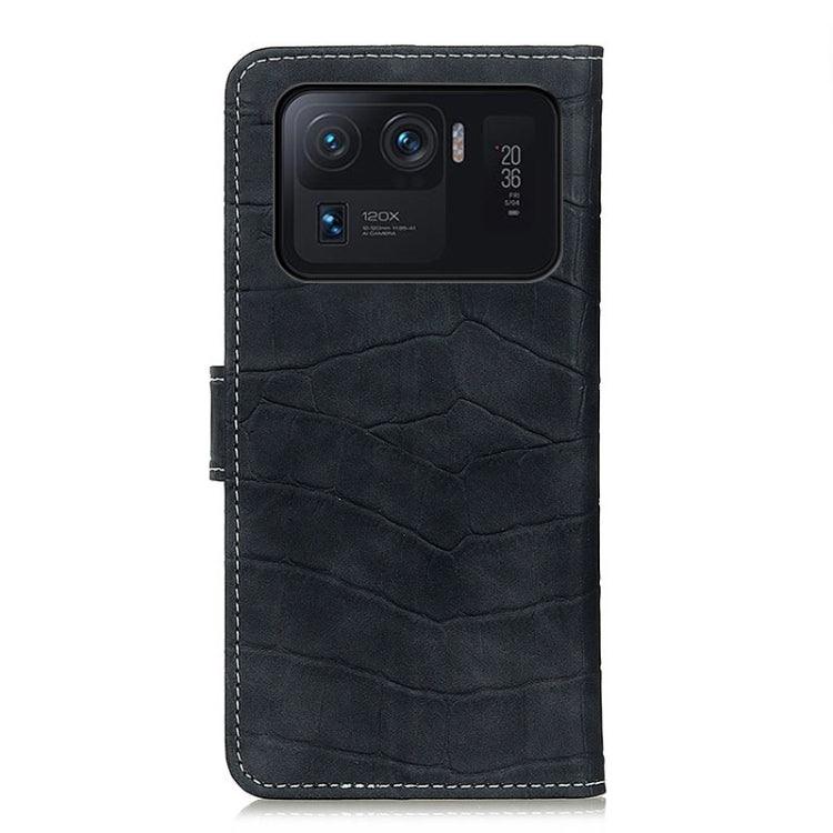 For Xiaomi Mi 11 Ultra Crocodile Texture Horizontal Flip Leather Case with Holder & Card Slots & Wallet & Photo Frame(Black) - Xiaomi Cases by buy2fix | Online Shopping UK | buy2fix