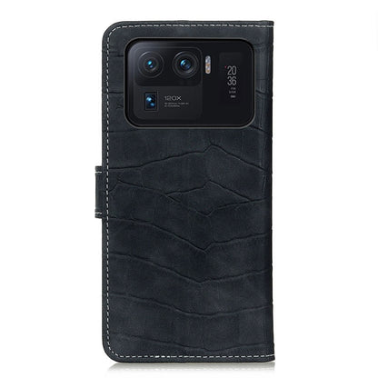 For Xiaomi Mi 11 Ultra Crocodile Texture Horizontal Flip Leather Case with Holder & Card Slots & Wallet & Photo Frame(Black) - Xiaomi Cases by buy2fix | Online Shopping UK | buy2fix