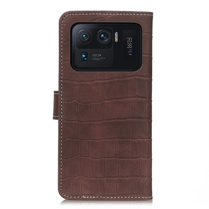 For Xiaomi Mi 11 Ultra Crocodile Texture Horizontal Flip Leather Case with Holder & Card Slots & Wallet & Photo Frame(Brown) - Xiaomi Cases by buy2fix | Online Shopping UK | buy2fix
