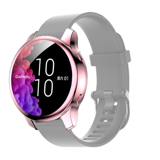 Electroplating Full Coverage TPU Protective Case for Garmin Venu(Rose Pink) - Watch Cases by buy2fix | Online Shopping UK | buy2fix