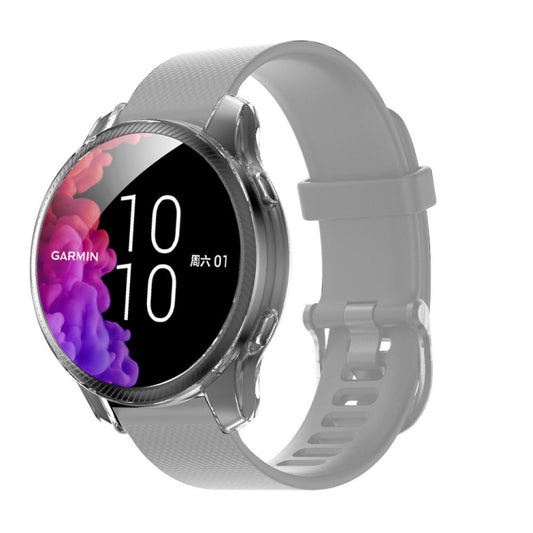 Electroplating Full Coverage TPU Protective Case for Garmin Venu(Transparent) - Watch Cases by buy2fix | Online Shopping UK | buy2fix