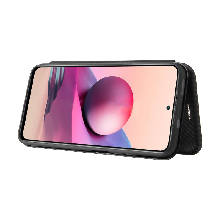For Xiaomi Redmi Note 10 Pro Carbon Fiber Texture Horizontal Flip TPU + PC + PU Leather Case with Card Slot(Black) - Xiaomi Cases by buy2fix | Online Shopping UK | buy2fix