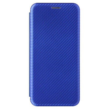 For Huawei P50 Pro Carbon Fiber Texture Horizontal Flip TPU + PC + PU Leather Case with Card Slot(Blue) - Huawei Cases by buy2fix | Online Shopping UK | buy2fix