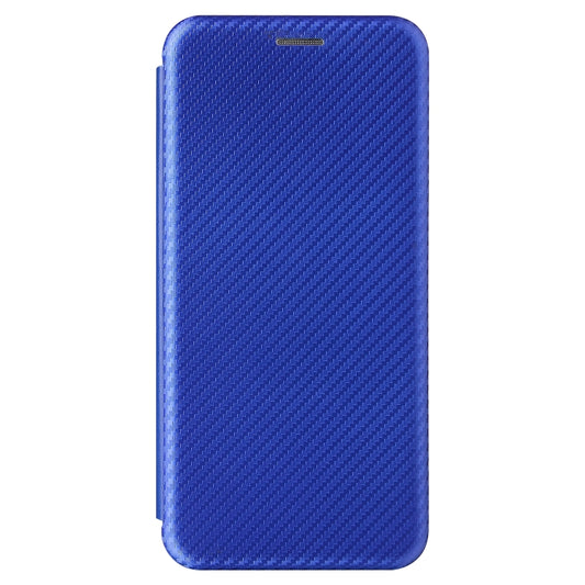 For Huawei P50 Pro Carbon Fiber Texture Horizontal Flip TPU + PC + PU Leather Case with Card Slot(Blue) - Huawei Cases by buy2fix | Online Shopping UK | buy2fix