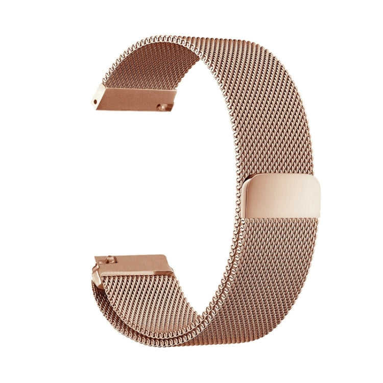 20mm Milanese Stainless Steel Replacement Watchband for Amazfit GTS / Amazfit GTS 2(Rose Gold) - Watch Bands by buy2fix | Online Shopping UK | buy2fix
