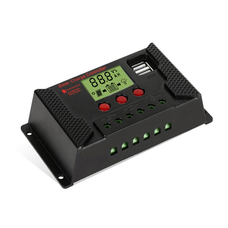 PWM Solar Controller 12V / 24V Lithium Battery Charging Photovoltaic Panel Charging Street Light Controller with Dual USB Output, Model:CPLS-20A by buy2fix