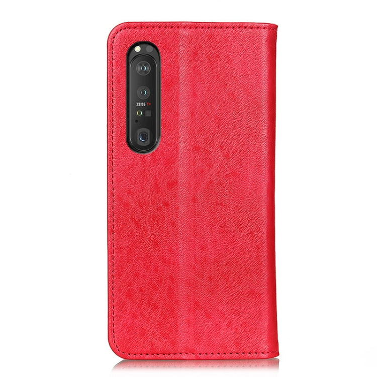 For Sony Xperia 1 III Magnetic Crazy Horse Texture Horizontal Flip Leather Case with Holder & Card Slots & Wallet(Red) by buy2fix