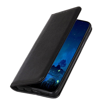 For Sony Xperia 10 III Magnetic Crazy Horse Texture Horizontal Flip Leather Case with Holder & Card Slots & Wallet(Black) by buy2fix