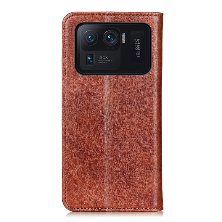 For Xiaomi Mi 11 Ultra Magnetic Crazy Horse Texture Horizontal Flip Leather Case with Holder & Card Slots & Wallet(Brown) - Xiaomi Cases by buy2fix | Online Shopping UK | buy2fix