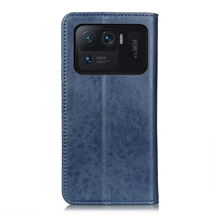 For Xiaomi Mi 11 Ultra Magnetic Crazy Horse Texture Horizontal Flip Leather Case with Holder & Card Slots & Wallet(Blue) - Xiaomi Cases by buy2fix | Online Shopping UK | buy2fix