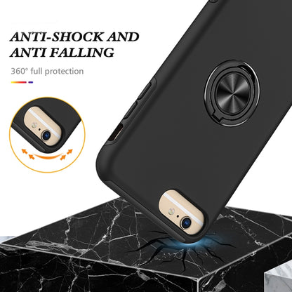 Magnetic Ring Kickstand Shockproof Phone Case For iPhone 6 Plus(Black) - More iPhone Cases by buy2fix | Online Shopping UK | buy2fix