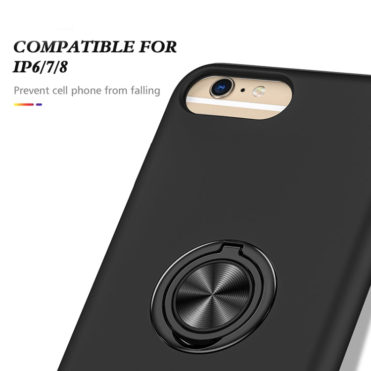 Magnetic Ring Kickstand Shockproof Phone Case For iPhone 6 Plus(Black) - More iPhone Cases by buy2fix | Online Shopping UK | buy2fix