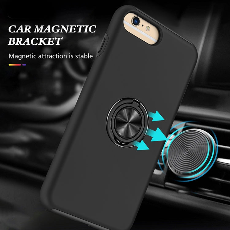 Magnetic Ring Kickstand Shockproof Phone Case For iPhone 6 Plus(Black) - More iPhone Cases by buy2fix | Online Shopping UK | buy2fix