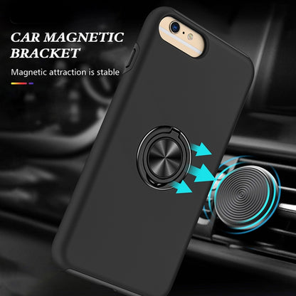 Magnetic Ring Kickstand Shockproof Phone Case For iPhone 6 Plus(Black) - More iPhone Cases by buy2fix | Online Shopping UK | buy2fix