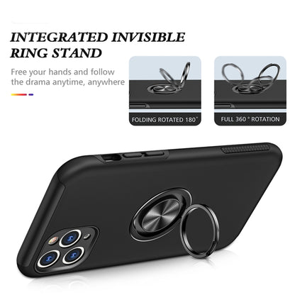 For iPhone 11 Pro Max Magnetic Ring Kickstand Shockproof Phone Case (Black) - iPhone 11 Pro Max Cases by buy2fix | Online Shopping UK | buy2fix
