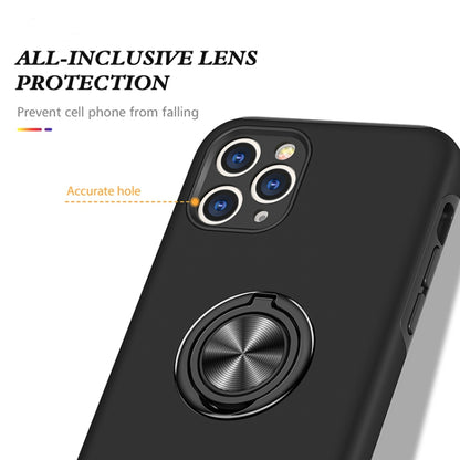 For iPhone 11 Pro Max Magnetic Ring Kickstand Shockproof Phone Case (Black) - iPhone 11 Pro Max Cases by buy2fix | Online Shopping UK | buy2fix