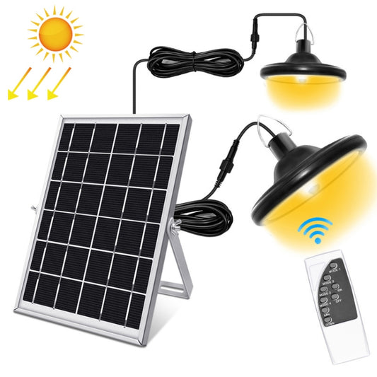 Smart Induction 2 in 1 112LEDs Solar Light Indoor and Outdoor Garden Garage LED Lamp, Light Color:Warm Light(Black) - Solar Lights by buy2fix | Online Shopping UK | buy2fix