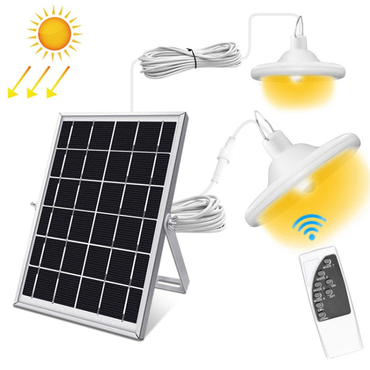 Smart Induction 2 in 1 112LEDs Solar Light Indoor and Outdoor Garden Garage LED Lamp, Light Color:Warm Light(White) - Solar Lights by buy2fix | Online Shopping UK | buy2fix