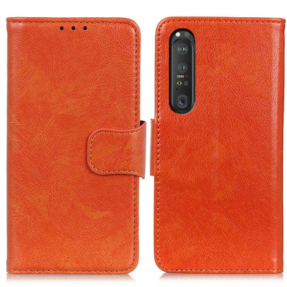 For Sony Xperia 1 III Nappa Texture Horizontal Flip Leather Case with Holder & Card Slots & Wallet(Orange) by buy2fix