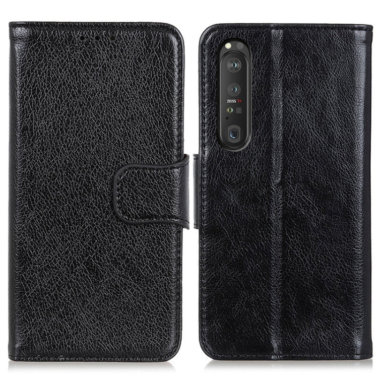 For Sony Xperia 1 III Nappa Texture Horizontal Flip Leather Case with Holder & Card Slots & Wallet(Black) by buy2fix