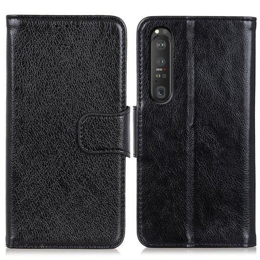 For Sony Xperia 1 III Nappa Texture Horizontal Flip Leather Case with Holder & Card Slots & Wallet(Black) by buy2fix