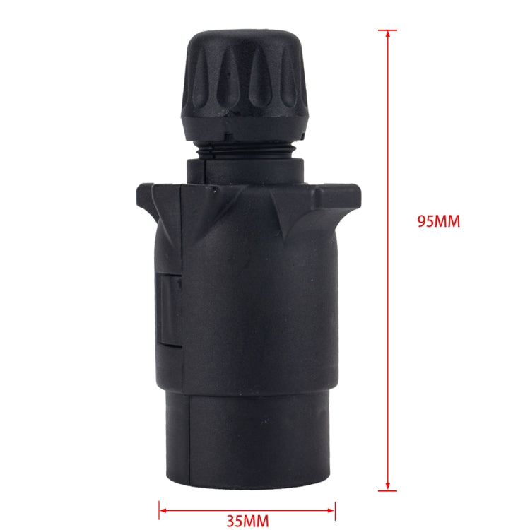 A4060 12V 7Pin EU Plug Socket Wiring Connector Adapter Plug Socket for Trailer - Terminal connectors by buy2fix | Online Shopping UK | buy2fix