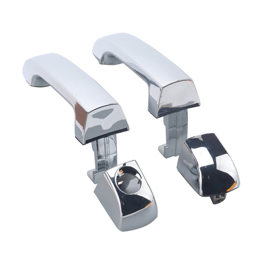 2 PCS A5198 Car Electroplating Front Outside Door Handle 82651/82662-3J010 for Hyundai Veracruz 2007-2012 - Door Handles by buy2fix | Online Shopping UK | buy2fix