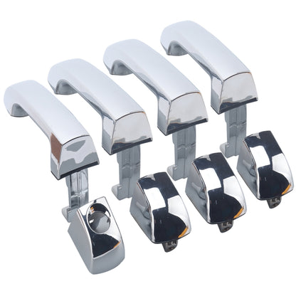 4 PCS A5199 Car Electroplating Outside Door Handle 82651/82662-3J010 for Hyundai Veracruz 2007-2012 - Door Handles by buy2fix | Online Shopping UK | buy2fix