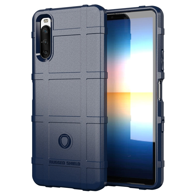 For Sony Xperia 10 III Full Coverage Shockproof TPU Case(Blue) by buy2fix