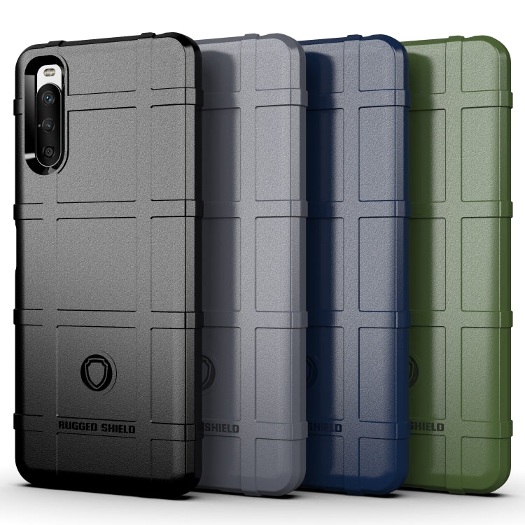 For Sony Xperia 10 III Full Coverage Shockproof TPU Case(Blue) by buy2fix