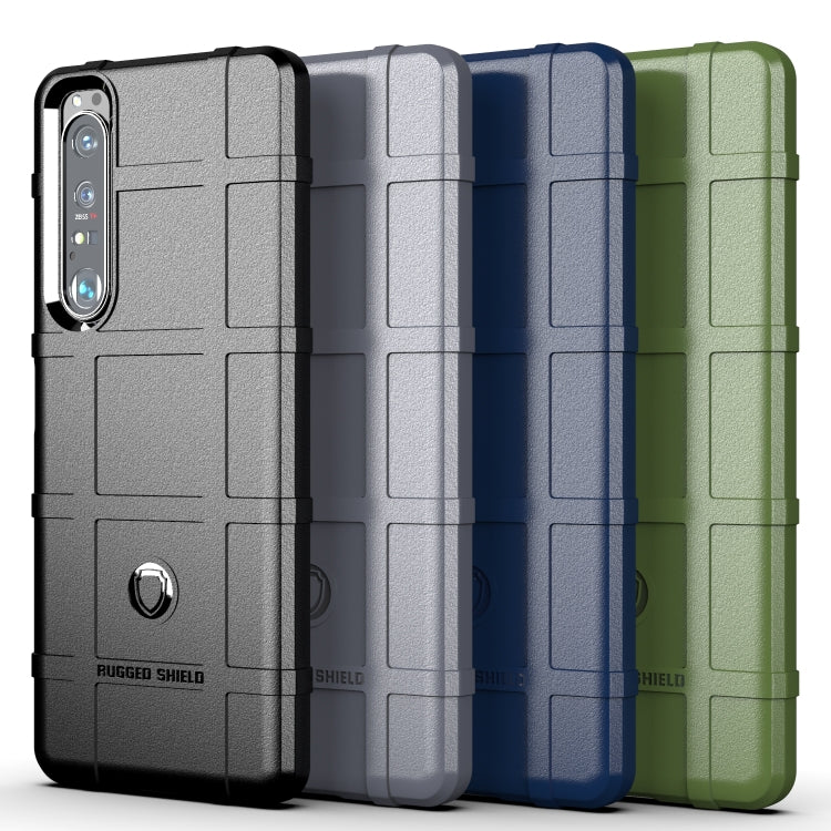 For Sony Xperia 1 III Full Coverage Shockproof TPU Case(Blue) by buy2fix