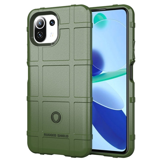 For Xiaomi Mi 11 Lite Full Coverage Shockproof TPU Case(Green)