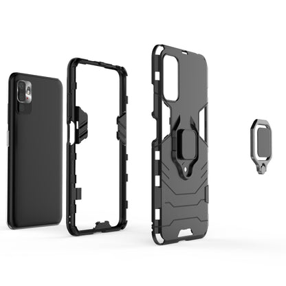 For Xiaomi Redmi Note 10 5G Shockproof PC + TPU Protective Case with Magnetic Ring Holder(Red) - Xiaomi Cases by buy2fix | Online Shopping UK | buy2fix