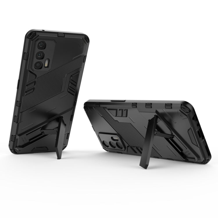 For OPPO Realme GT 5G Punk Armor 2 in 1 PC + TPU Shockproof Case with Invisible Holder(Black) - Realme Cases by buy2fix | Online Shopping UK | buy2fix