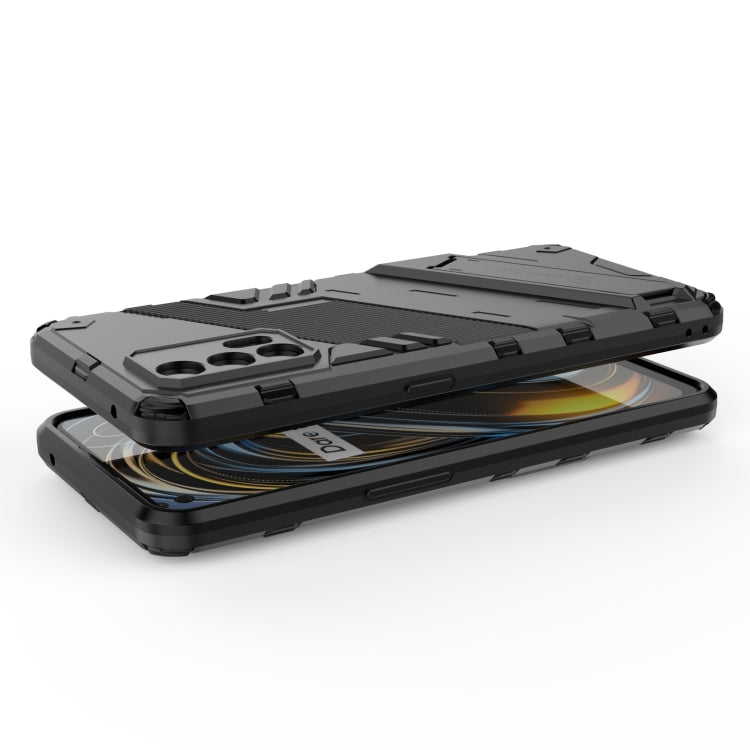 For OPPO Realme GT 5G Punk Armor 2 in 1 PC + TPU Shockproof Case with Invisible Holder(Black) - Realme Cases by buy2fix | Online Shopping UK | buy2fix