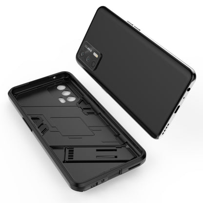 For OPPO Realme GT 5G Punk Armor 2 in 1 PC + TPU Shockproof Case with Invisible Holder(Black) - Realme Cases by buy2fix | Online Shopping UK | buy2fix