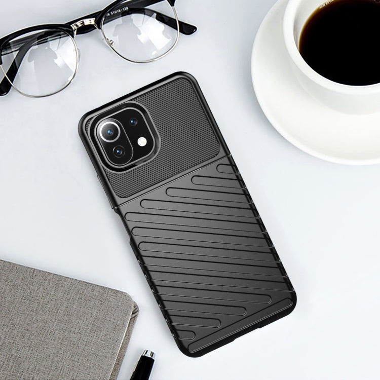 For Xiaomi Mi 11 Lite Thunderbolt Shockproof TPU Protective Soft Case(Black) - Xiaomi Cases by buy2fix | Online Shopping UK | buy2fix