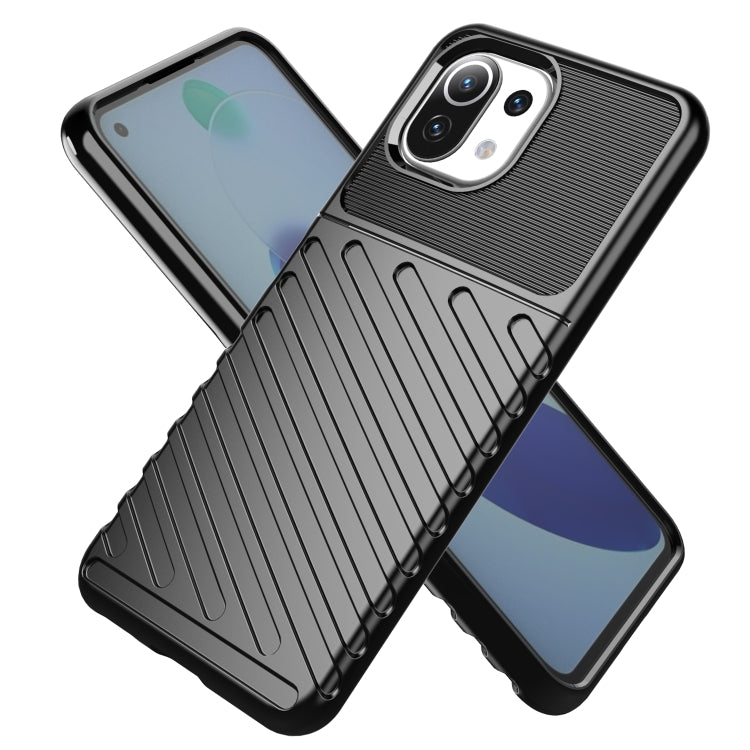 For Xiaomi Mi 11 Lite Thunderbolt Shockproof TPU Protective Soft Case(Black) - Xiaomi Cases by buy2fix | Online Shopping UK | buy2fix