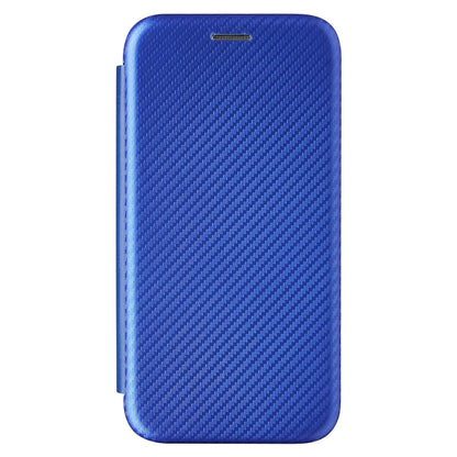 For Oukitel C22 Carbon Fiber Texture Horizontal Flip TPU + PC + PU Leather Case with Card Slot(Blue) - More Brand by buy2fix | Online Shopping UK | buy2fix