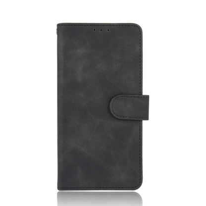 For OPPO Realme GT 5G Solid Color Skin Feel Magnetic Buckle Horizontal Flip PU Leather Case with Holder & Card Slots & Wallet(Black) - Realme Cases by buy2fix | Online Shopping UK | buy2fix