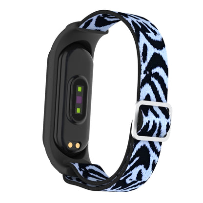For Xiaomi Mi Band 3 / 4 / 5 Twill 8-shaped Buckle Elastic Watch Band(Leopard) - Watch Bands by buy2fix | Online Shopping UK | buy2fix
