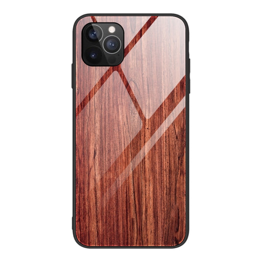 For iPhone 12 mini Wood Grain Tempered Glass + TPU Shockproof Case (M05) - iPhone 12 mini Cases by buy2fix | Online Shopping UK | buy2fix