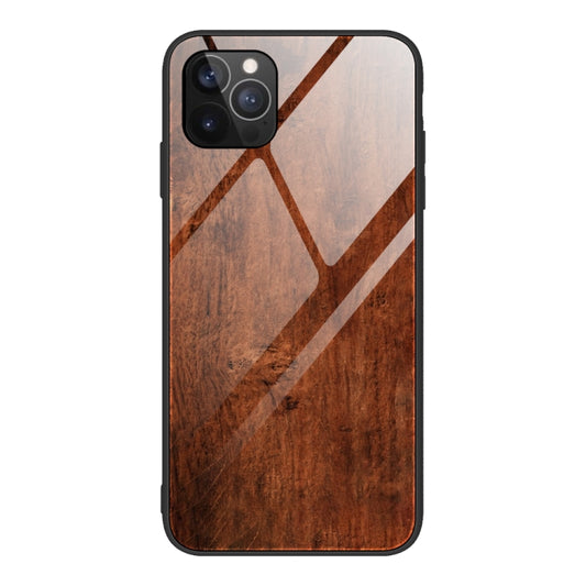 For iPhone 12 / 12 Pro Wood Grain Tempered Glass + TPU Shockproof Case(M02) - iPhone 12 / 12 Pro Cases by buy2fix | Online Shopping UK | buy2fix