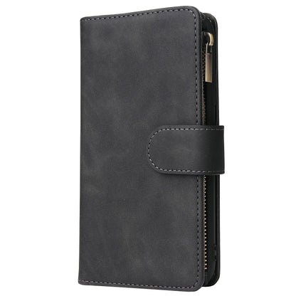 For iPhone XR Multifunctional Retro Frosted Horizontal Flip Leather Case with Card Slot & Holder & Zipper Wallet & Photo Frame & Lanyard(Black) - More iPhone Cases by buy2fix | Online Shopping UK | buy2fix