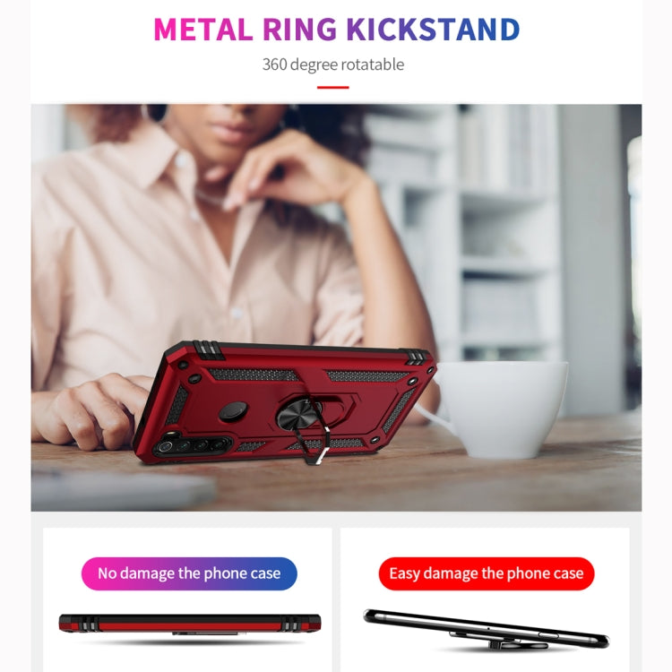 For Xiaomi Redmi Note 8 Armor Shockproof TPU + PC Protective Case with 360 Degree Rotation Holder(Black) by buy2fix