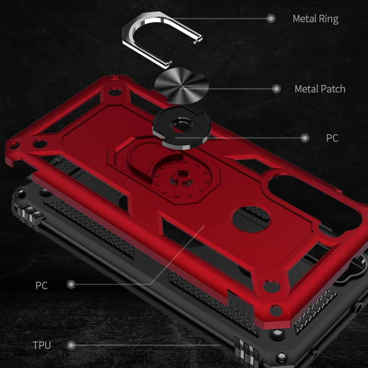 For Xiaomi Redmi Note 8 Armor Shockproof TPU + PC Protective Case with 360 Degree Rotation Holder(Black) by buy2fix