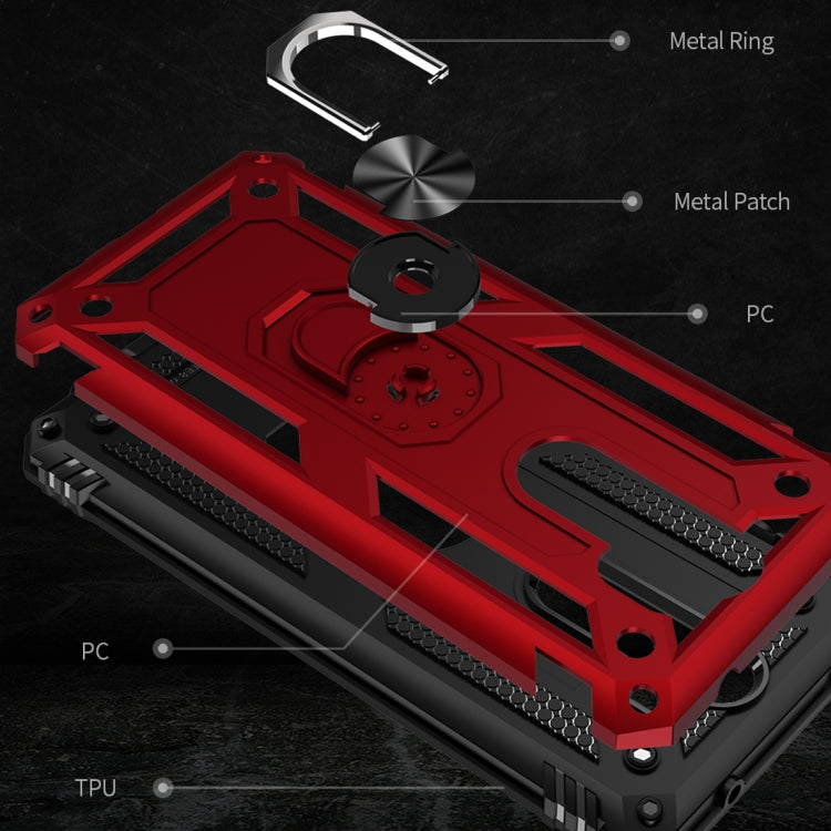 For Xiaomi Redmi Note 8 Pro Armor Shockproof TPU + PC Protective Case with 360 Degree Rotation Holder(Silver) - Xiaomi Cases by buy2fix | Online Shopping UK | buy2fix
