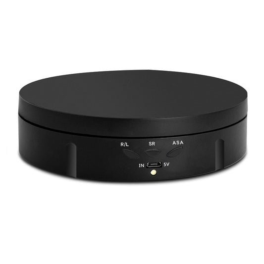 14.6cm USB Electric Rotating Turntable Display Stand Video Shooting Props Turntable for Photography, Load: 10kg(Black) -  by buy2fix | Online Shopping UK | buy2fix